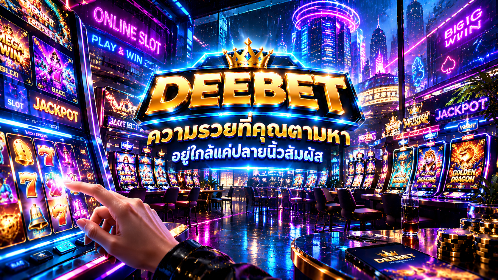 ปฏิวัติวงการเดิมพัน! DEEBET ยุทโธปกรณ์ทางการเงินที่สร้างมาเพื่อยกระดับรายได้ให้ ลูกค้าที่น่ารัก โดยเฉพาะลุยให้สุด แล้วกวาดเงินล้านกลับบ้านกัน
