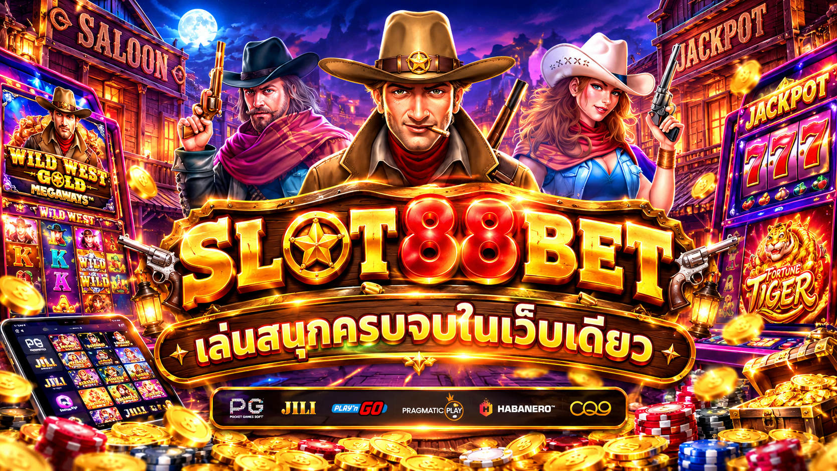 ก้าวเข้ามาลุยกับเกมสล็อตสุดเอกซ์คลูซีฟบน slot88bet ได้เลยตอนนี้... เงินแสนเงินล้านที่ไม่มีคู่แข่งแย่งชิง รอให้คุณมาขนกลับบ้านไปคนเดียวเน้นๆ